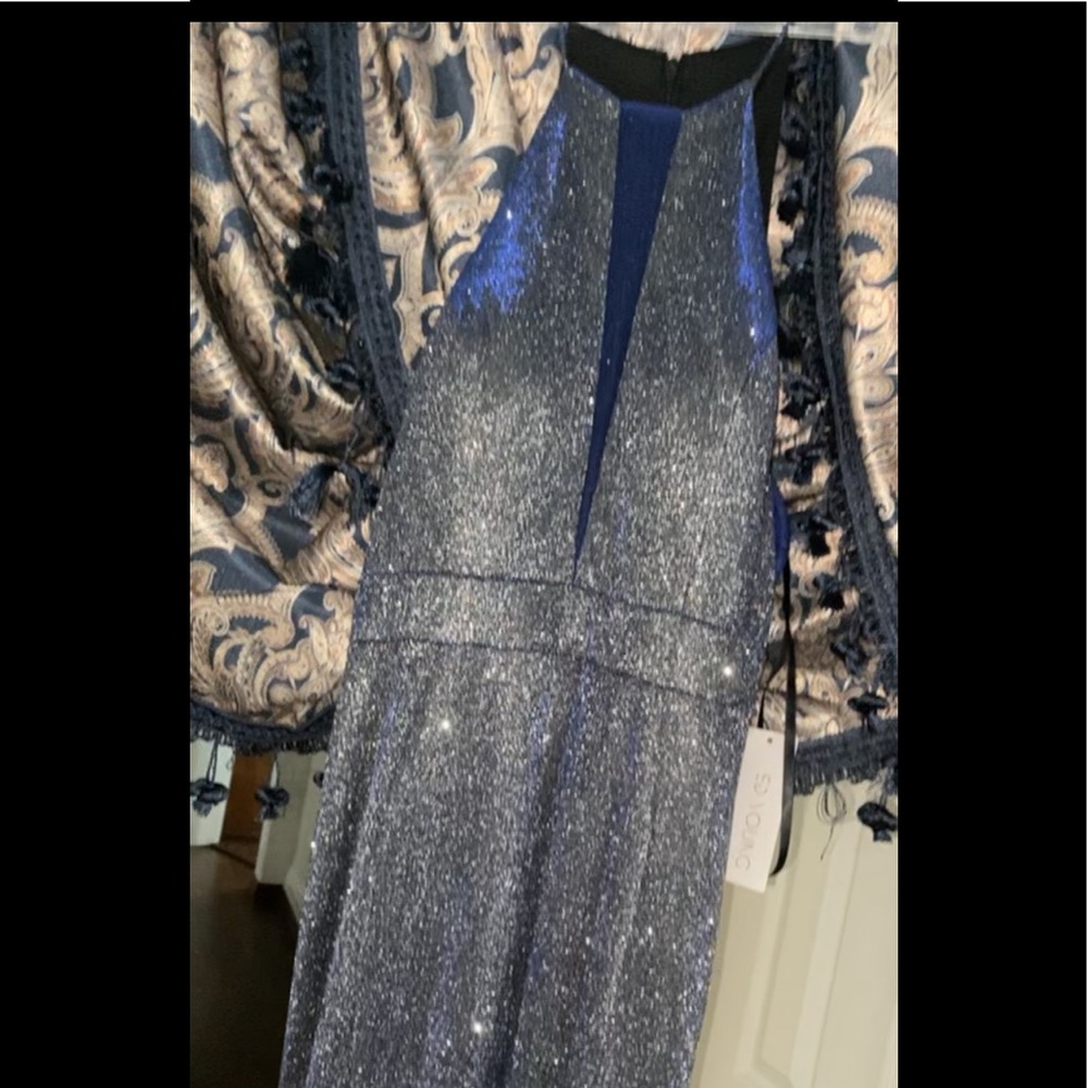 Long prom Iridescent Dress